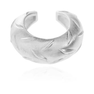 Misbhv Diamond Plate Earcuff - unisex - Oorbellen - Grijs - ONE Size - Accessoires