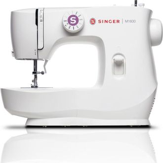 Singer Macchina per Cucire Singer M1605 Elettrico a Braccio Sei Punti Bianco