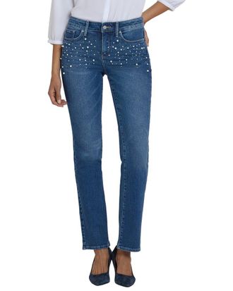 NYDJ Petite Marilyn Lake Notre-Dame Straight Leg Jean
