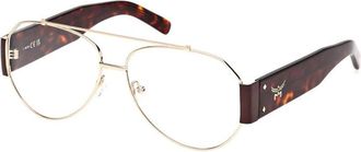 MCM Mens Black Aviator Eyeglass Frames MW5001 032
