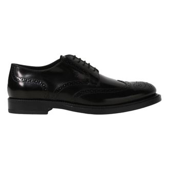 Tod's Dress Shoes, male, Black, 5 UK, Formal Derby Lace-up Shoes