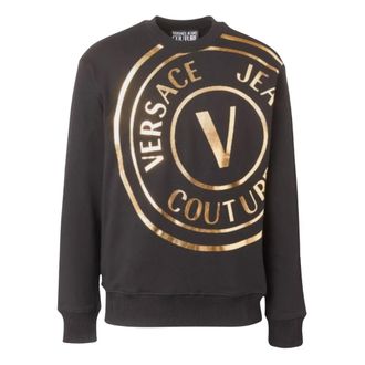 Versace Jeans Couture Logo Sweatshirt - male - Versace Jeans Couture - Sweatshirts - Black - L - Sweatshirts & Hoodies