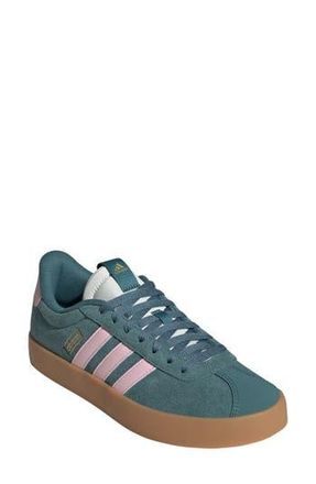adidas VL Court 3.0 Sneaker in Teal/Clear Pink/Gold at Nordstrom Rack, Size 5.5