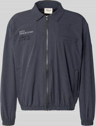 Halo Regular Fit Hemdjacke mit Logo Modell HALO MOVE in Black, Gr&ouml;&szlig;e XXL