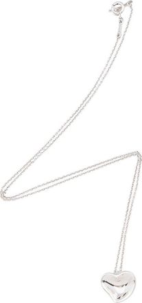 Tiffany & Co. Silver Elsa Peretti Full Heart Necklace (Authentic Pre-Loved)