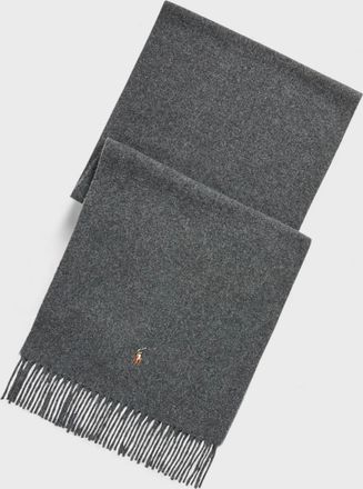 Ralph Lauren Mens Polo Ralph Lauren Virgin Wool Scarf Grey