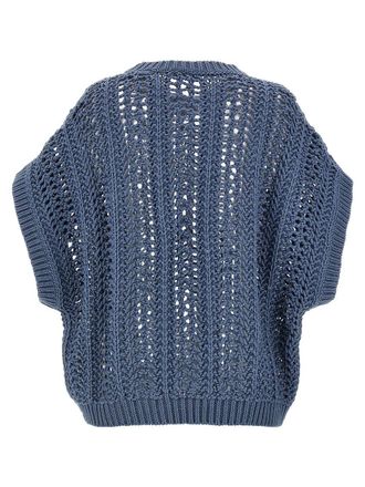 Brunello Cucinelli Ribbed Net Sweater