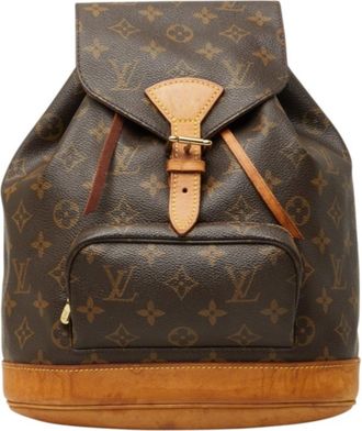 Louis Vuitton Brown Pvc Leather Backpack (Pre-Owned)