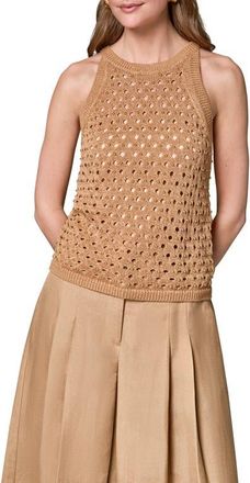 DKNY Hotfix Cotton Blend Sweater Vest in Fawn at Nordstrom, Size X-Large