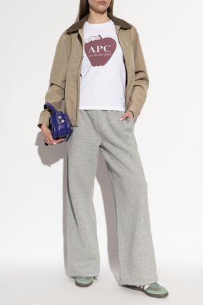 A.P.C. T-shirt With Print, Womens, White