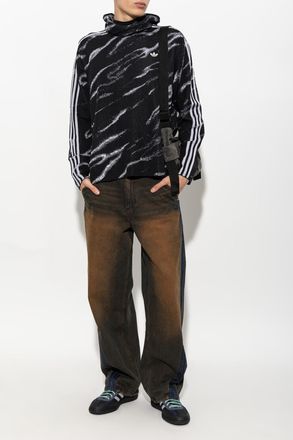 adidas Hoodie With Hood, Mens, Black