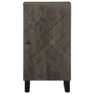 Berkfield Home Sideboard Black 40x33x75 cm Solid Wood Mango | Size: 40 x 33 x 75 cm