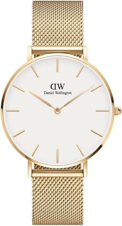 Daniel Wellington Gouden Petite Ever Dameshorloge - Dames - Horloges - Geel - ONE Size - Accessoires