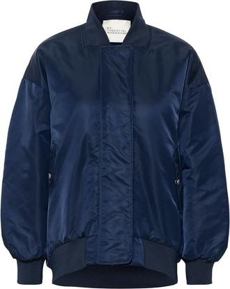 MY ESSENTIAL WARDROBE Donker Saffierblauwe Bomberjack - Dames - Bomber jackets - Blauw - XS - Jassen
