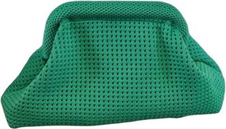 Generic Summer Beach Clutch Purses Dumpling Handbag, Large Capacity Casual Shopping Bag, Polyester Daily Hollow Out Pouch(Green)