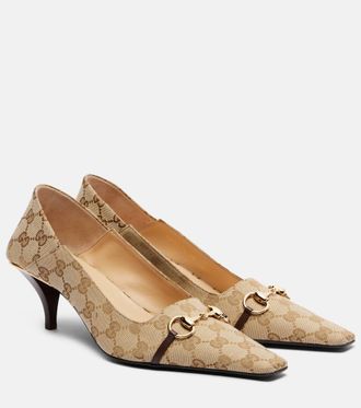 Gucci Vittoria 55 GG Canvas pumps
