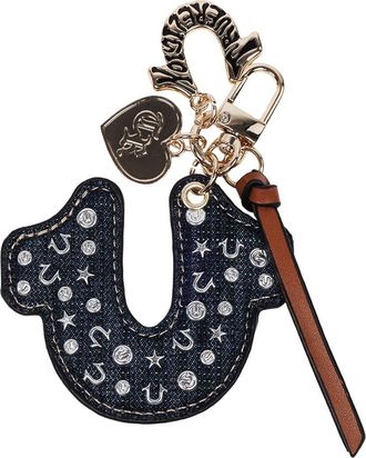 True Religion Denim Horseshoe Bag Charm in Dark Denim at Nordstrom