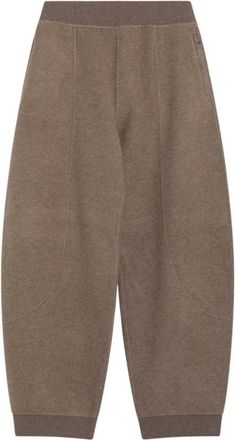 Max Mara Pantalones de punto - Trousers - Mujer - Marr&oacute;n - S