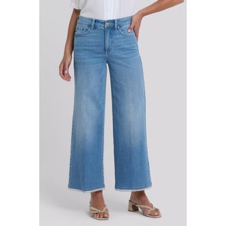 NYDJ Brodi High Waist Picot Trim Jeans in Vista Lakes at Nordstrom, Size 10