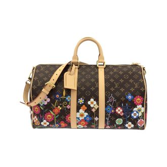 Louis Vuitton Marron Coated Canvas Boston Bag (Pre-Owned)