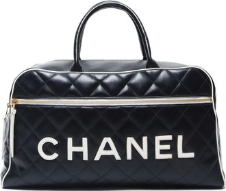 Chanel 1994-1996 gewatteerde handttas - Zwart