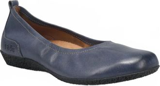 Taos Womens Chit Chat Flat Shoes In Petrol Blue Leather