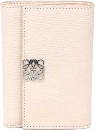 Loewe Pre-owned Tri-fold Portemonnee - Dames - Vintage Accessoires - Beige - ONE Size - Leer - Vintage