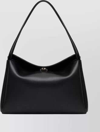 Themoirè structured shoulder bag metal hardware