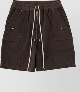 Rick Owens shorts multiple pockets front back cargo buttoned
