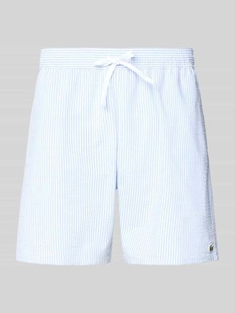 Lacoste Badeshorts aus Baumwoll-Mix in Hellblau, Gr&ouml;&szlig;e XL