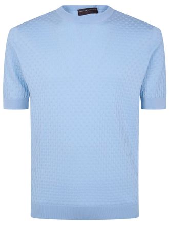 FILIPPO DE LAURENTIIS Short Sleeves Round Neck Sweater