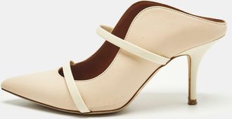 Malone Souliers Cream Leather Maureen Mules