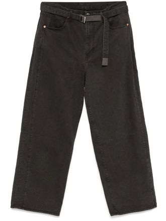 sacai Pantaloni in twill - Grigio