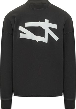 44 Label Group Long Sleeve Crewneck Sweatshirt - Heren - Sweatshirts - Zwart - XS - Hoodies & sweatvesten