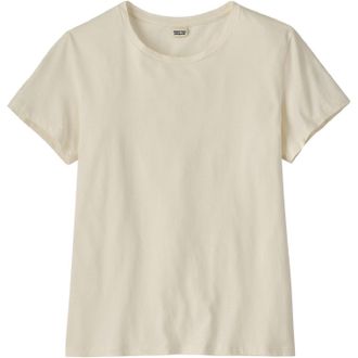 Patagonia Womens Regenerative Organic Certified Cotton T-Shirt Khaki M