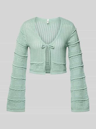 Only Regular Fit Strickjacke aus Baumwoll-Mix Modell NATALIE in Schilf, Gr&ouml;&szlig;e XL