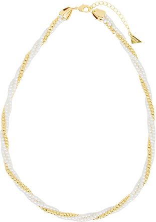 Sterling Forever 14K Gold Patti Twisted Necklace