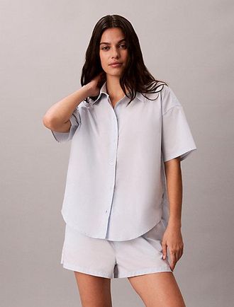 Calvin Klein Conjunto De Shorts De Pijama Cotton Poplin