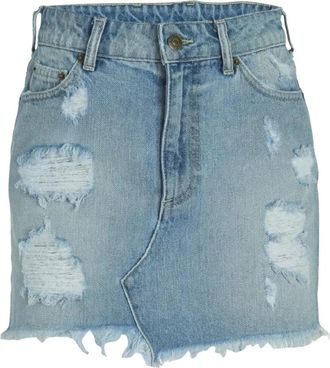 SER.O.YA Denim Mini Rok Alli - Dames - Spijkerrokken - Blauw - W24 - Denim - Rokken