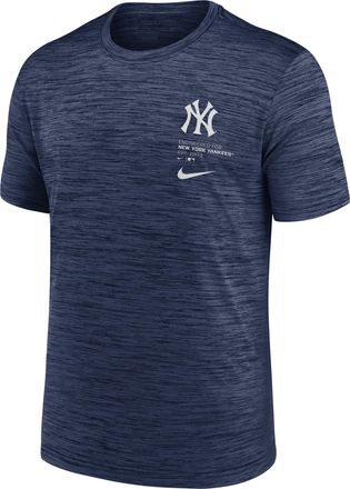 Nike New York Yankees Velocity Nike Mens Dri-FIT MLB T-Shirt in Blue | NKPQ44BNK-J0N