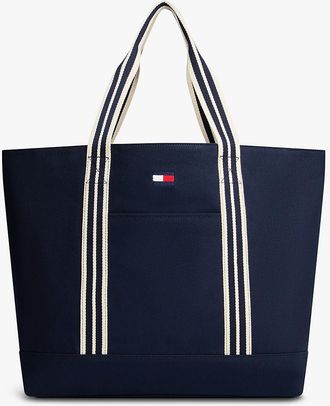 Tommy Hilfiger Canvas Tote Bag - Blue