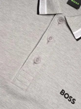 HUGO BOSS Cotton Piqu&eacute; Polo Shirt - Gray