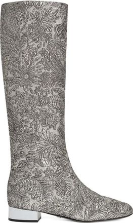 Dolce & Gabbana Stivali con tacco largo 30mm - Argento