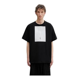 Maison Margiela Tops, Heren, Zwart, L, T-Shirts