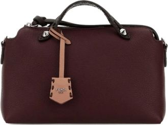 Fendi Medium By The Way - Dames - Handtassen - Rood - ONE Size - Leer - Tassen