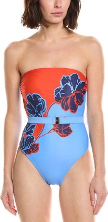 Milly Milly Skewed Petal Strapless One-Piece