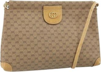 Gucci Pre-owned Cross Body Bag - Dames - Vintage Schoudertas - Beige - ONE Size - Vintage