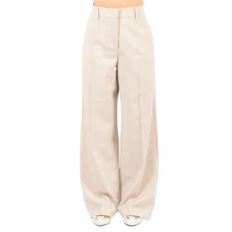 Max Mara Wide Trousers - female - Weekend Max Mara - Wide Trousers - Beige - M - Trousers
