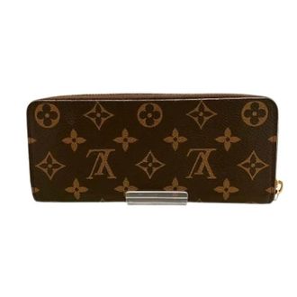 Louis Vuitton Pre-owned Wallets, female, Brown, Size: ONE SIZE Pre-owned Portefeuille Clemence Monogram Wallet