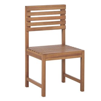 Beliani Beliani - Silla De Balc&oacute;n 1 Asiento Secci&oacute;n Madera De Acacia Resistente A Intemperie Patio Treia